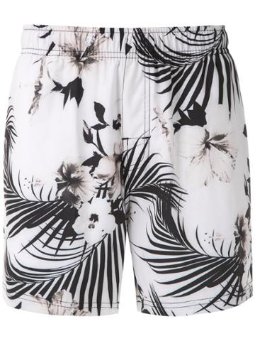 Osklen Hibisco Print Shorts - White
