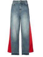 Haculla Hybrid Patchwork Wide Leg Jeans - Blue