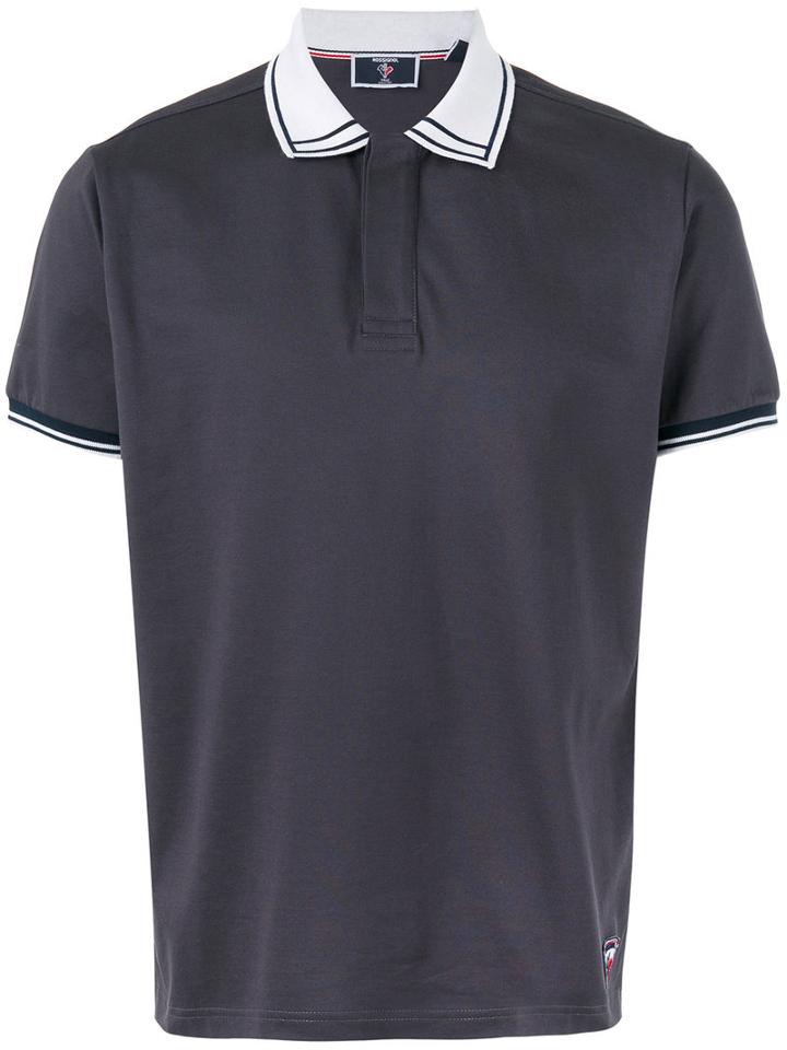 Rossignol - Contrast Collar Polo Shirt - Men - Cotton - 46, Grey, Cotton
