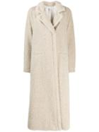 Forte Forte Textured Double-breasted Coat - Neutrals