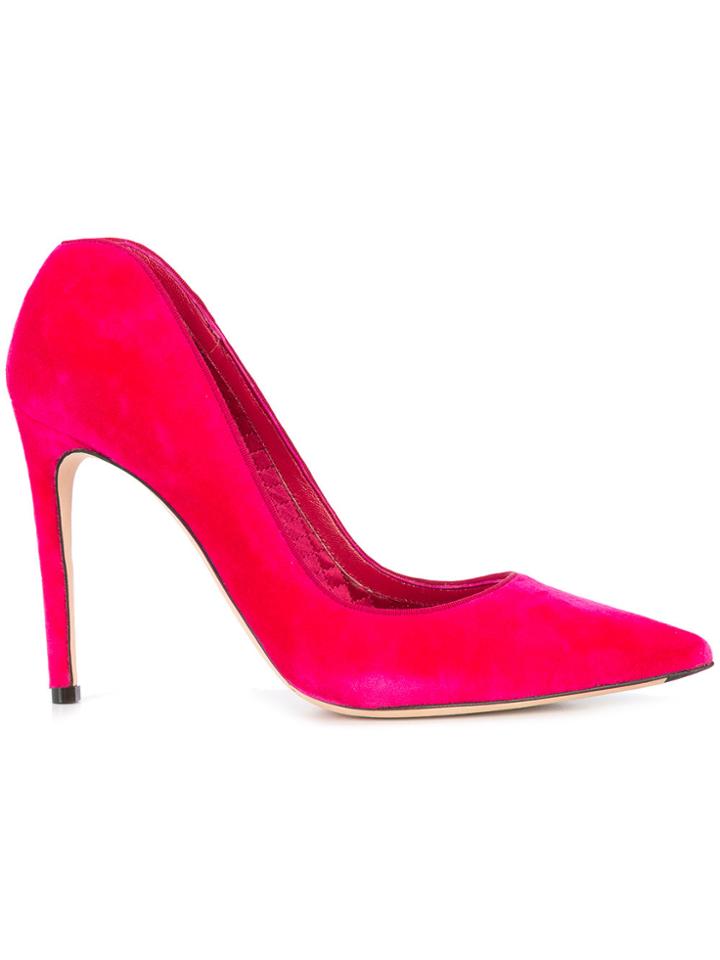Alexander Mcqueen Curved Heel Pumps - Pink & Purple