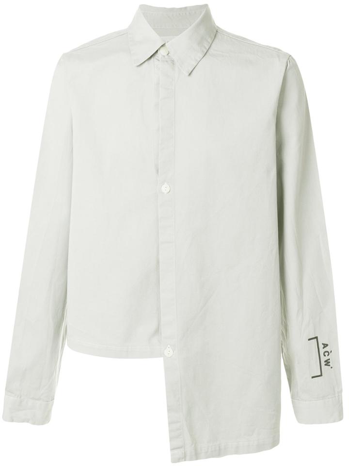 A-cold-wall* Asymmetric Hem Shirt - Grey