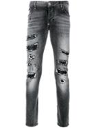 Philipp Plein - Super Straight Cut Jeans - Men - Cotton/polyester/spandex/elastane - 33, Black, Cotton/polyester/spandex/elastane