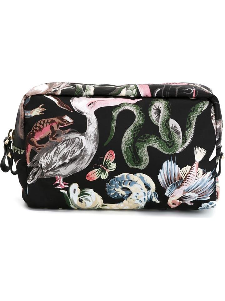 Valentino Garavani Animal Print Wash Bag