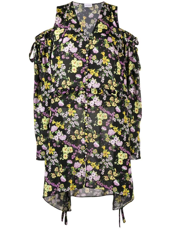 Magda Butrym Trento Floral Print Dress - Black