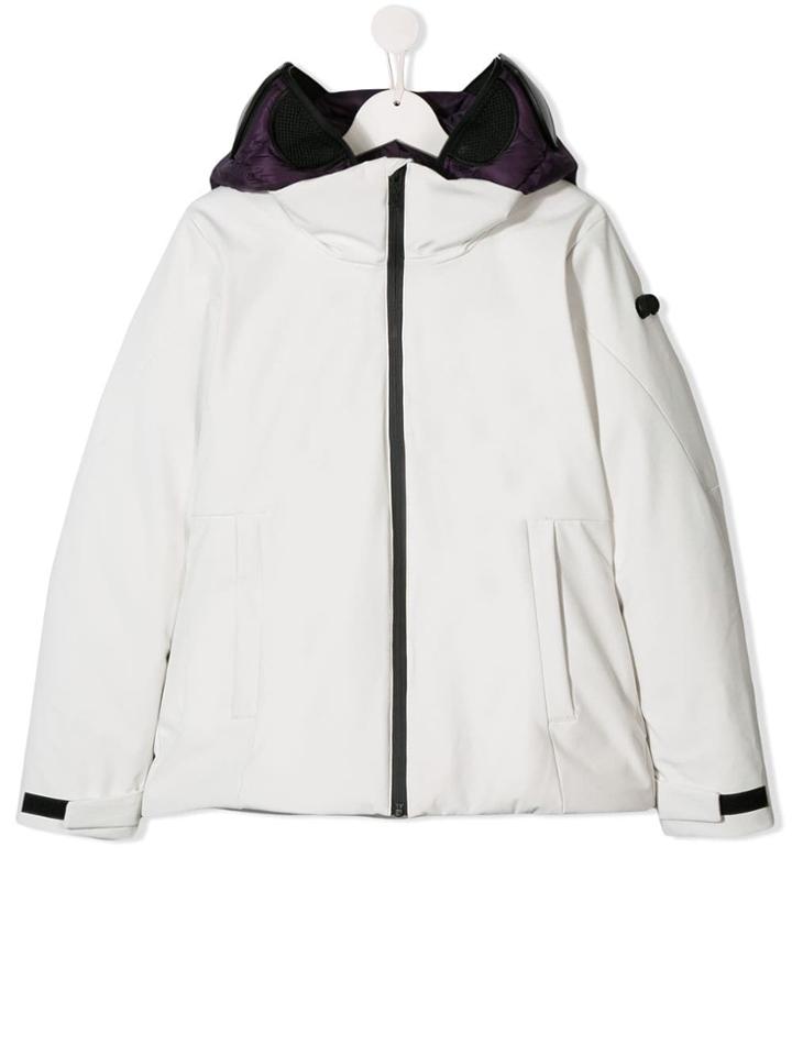 Ai Riders On The Storm Teen Contrasting Hood Jacket - White
