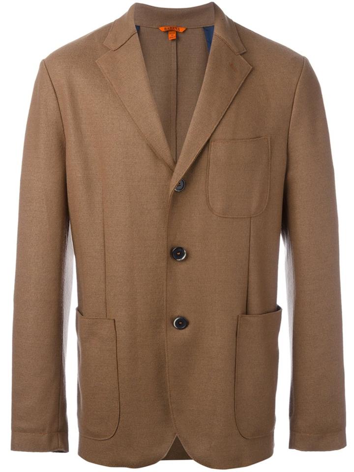 Barena Single Breasted Blazer - Brown