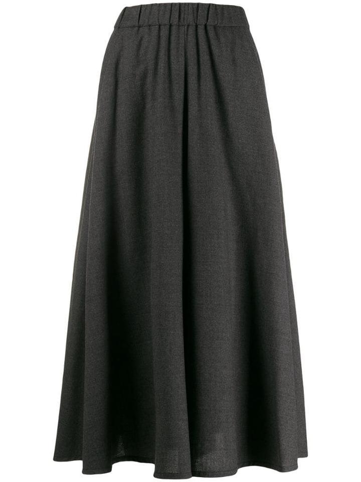 Aspesi Cropped Palazzo Trousers - Grey