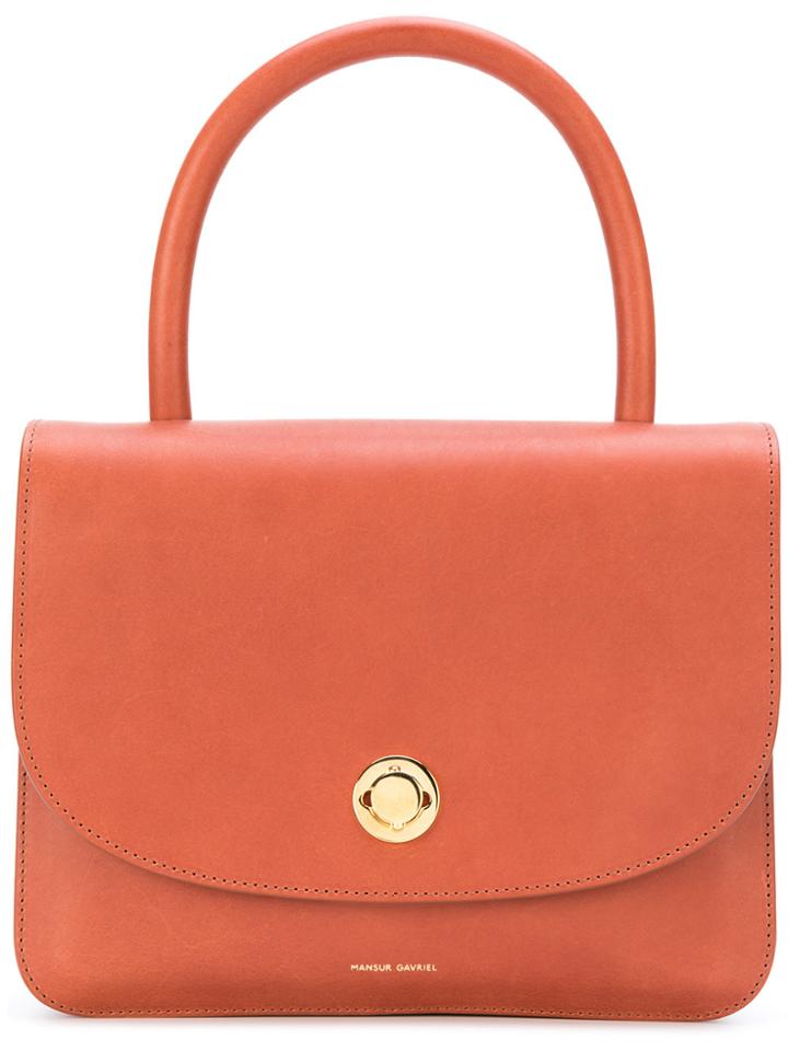 Mansur Gavriel Top Flap Tote - Brown