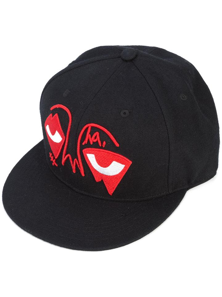 Haculla Eye Ball Embroidered Snapback - Black