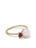 Wouters & Hendrix Gold 18kt Yellow Gold Uzerai Exclusive Pearl & Ruby
