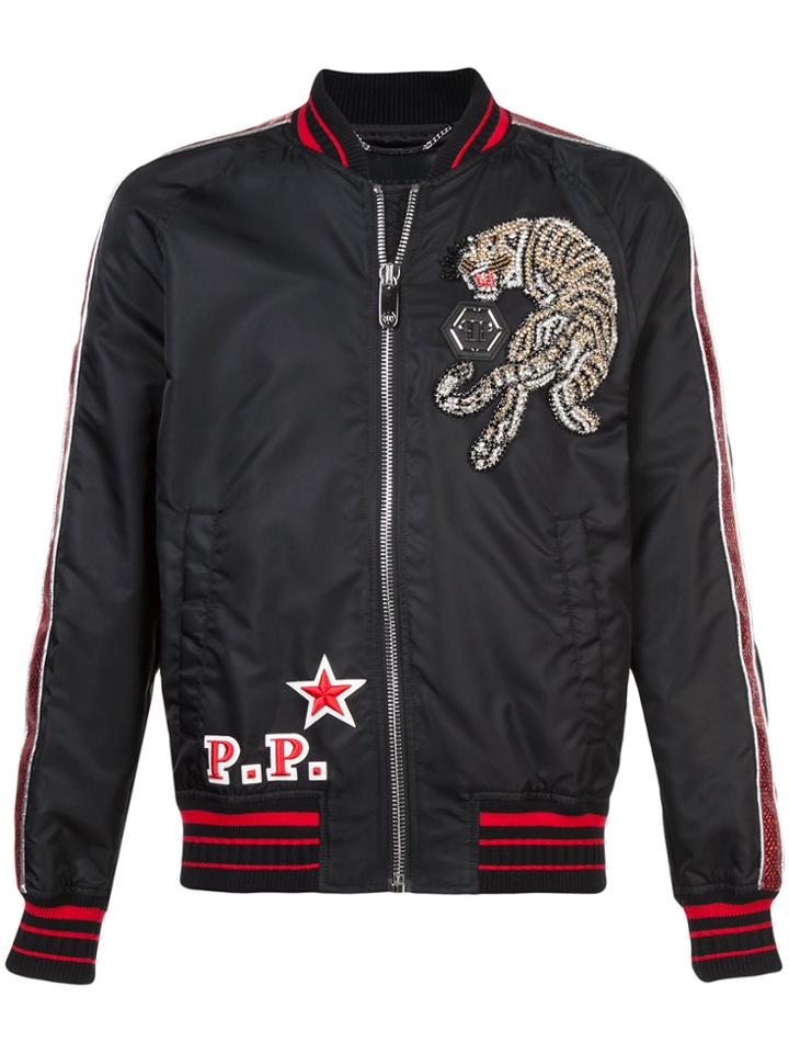 Philipp Plein We Are One Bomber Jacket - Black