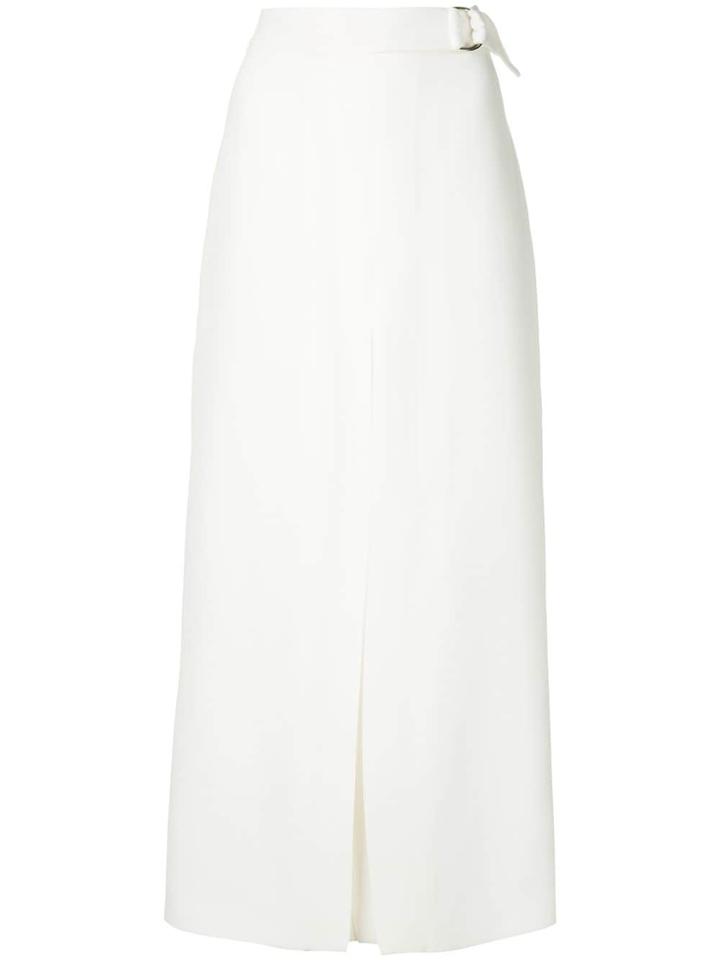 Bianca Spender Long High-waist Skirt - White