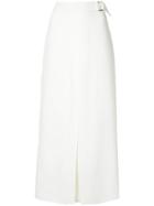 Bianca Spender Long High-waist Skirt - White