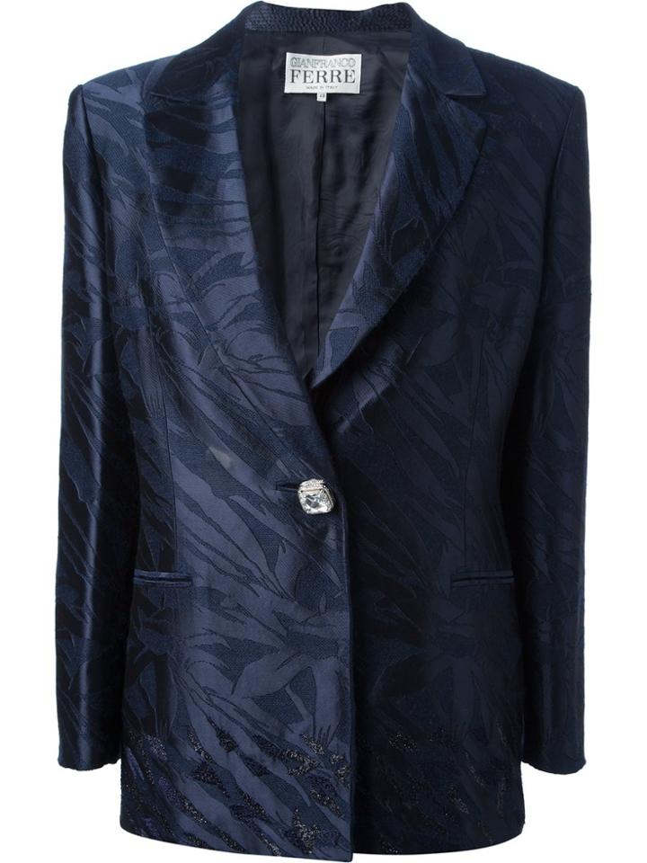 Gianfranco Ferre Vintage Jacket And Skirt Suit - Blue