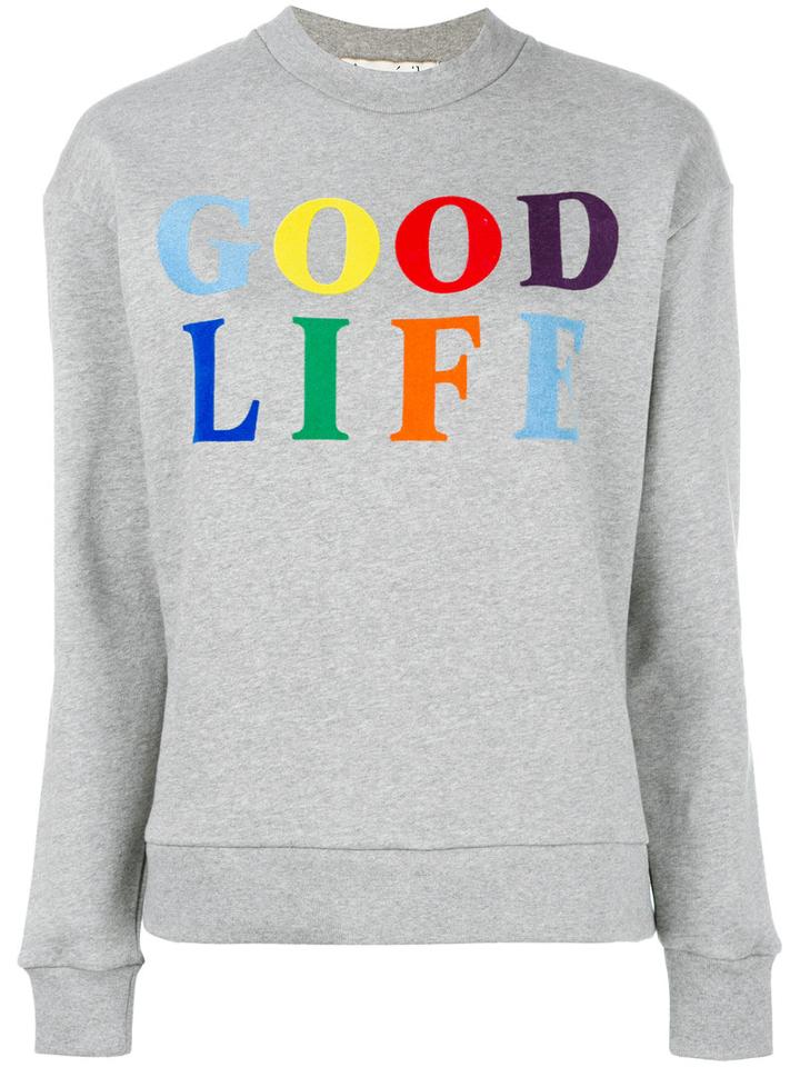 Être Cécile Good Life Sweatshirt, Women's, Size: Large, Grey, Cotton