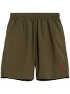 Ami Alexandre Mattiussi Long Swim Shorts Plain Color With Ami De Coeur