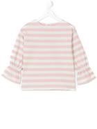 Douuod Kids - Striped Top - Kids - Cotton - 12 Yrs, Pink/purple