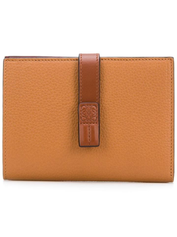 Loewe Foldover Strap Wallet - Brown