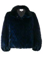 Dvf Diane Von Furstenberg Zig Zag Pattern Jacket - Black