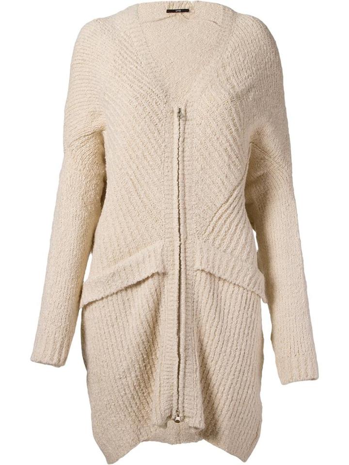 Uma Raquel Davidowicz 'bella' Knit Coat, Women's, Size: Medium, Nude/neutrals, Acrylic/polyamide/viscose