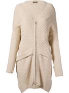 Uma Raquel Davidowicz 'bella' Knit Coat, Women's, Size: Medium, Nude/neutrals, Acrylic/polyamide/viscose