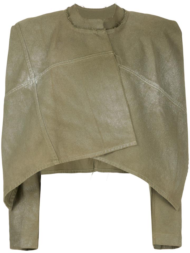 Comme Des Garçons Vintage Cropped Jacket - Green