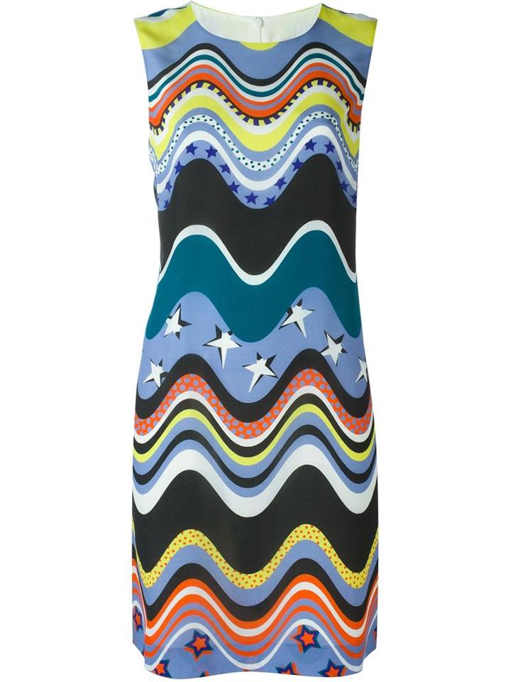 M Missoni Wavy Print Shift Dress
