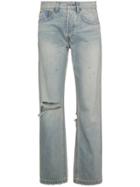 Re/done Oversized Straight Cut Jeans - Blue