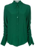 Stella Mccartney Ruched Sleeve Shirt - Green