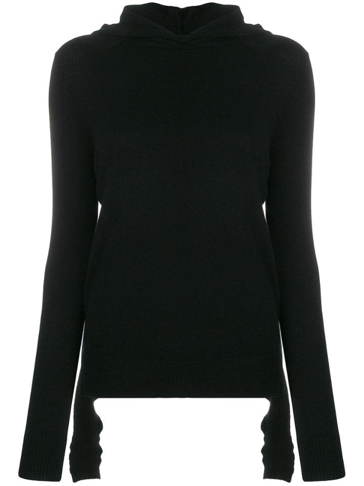 Cashmere In Love Mabel Hooded Jumper - Black