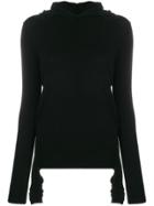 Cashmere In Love Mabel Hooded Jumper - Black