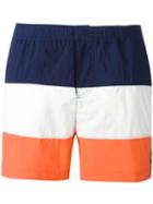 Ron Dorff - Striped Swim Shorts - Men - Polyamide/polyester - L, Blue, Polyamide/polyester