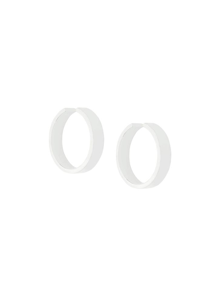Magda Butrym Medium Hoop Earrings - Metallic