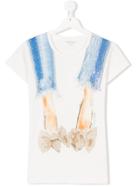 Miss Grant Kids Teen Rhinestone Printed T-shirt - Nude & Neutrals