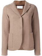 Harris Wharf London Single Breasted Fitted Jacket, Women's, Size: 42, Nude/neutrals, Virgin Wool