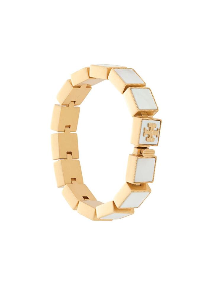 Tory Burch Semiprecious Line Bracelet - Silver