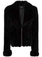 Jean Paul Gaultier Vintage Faux Fur Jacket - Black