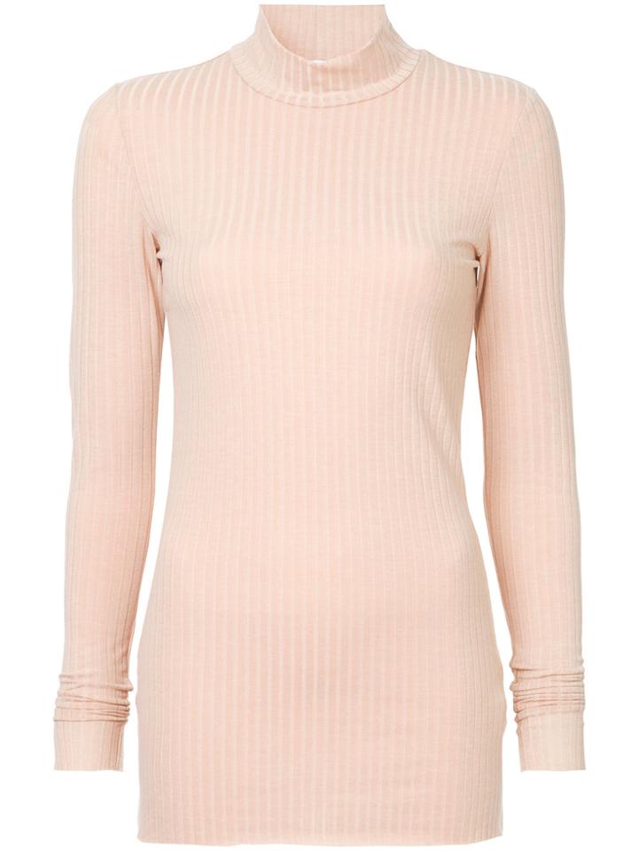 Alice Mccall Ribbed Turtle Neck Jumper - Pink & Purple