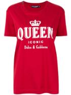 Dolce & Gabbana Iconic Queen Print T-shirt - Red