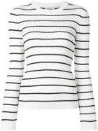 Sonia Rykiel Striped Ribbed Sweater - White