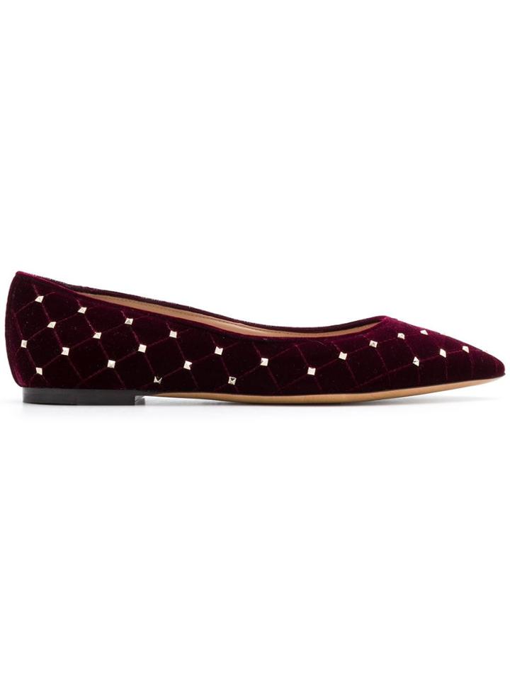 Valentino Valentino Qw2s0h90qwm U27 Bordeaux Synthetic->velvet - Red