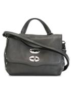 Zanellato Mini 'postina' Satchel, Women's, Grey, Calf Leather