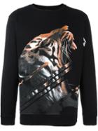 Marcelo Burlon County Of Milan 'quebradas' Sweatshirt, Men's, Size: Small, Black, Cotton