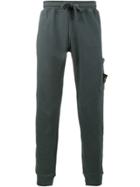 Stone Island Grey Cotton Fleece Back Track Pants