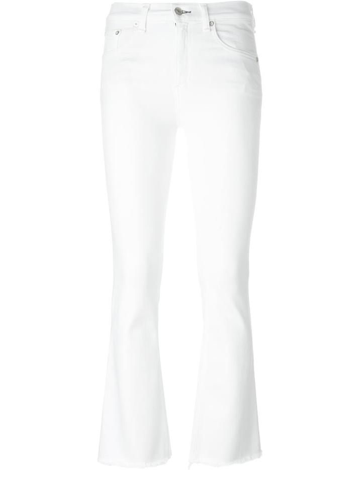 Rag & Bone /jean Classic Straight Leg Jeans, Women's, Size: 28, White, Viscose/cotton/tencel/spandex/elastane