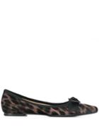 Anna Baiguera Leopard Print Ballerina Shoes - Neutrals