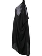 Lost & Found Ria Dunn Long Draped Dress, Women's, Size: Medium, Black, Silk/spandex/elastane