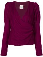 Cinq A Sept Theo Wrap-style Top - Purple