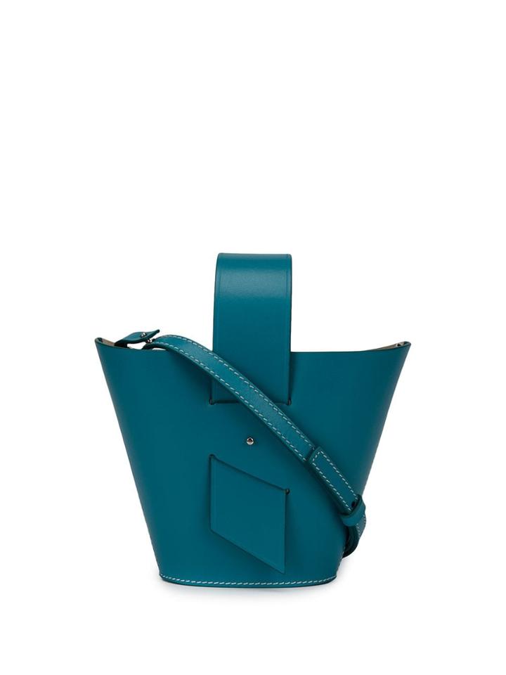 Carolina Santo Domingo Amphora Bucket Bag - Blue